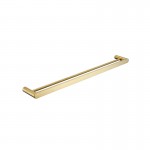 SS Round Brushed Gold 605 Double Towel Rail